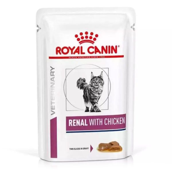 Veterinary Diet Renal pâtée pour chat au poulet (12 x 85 g)