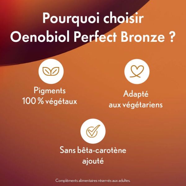 Oenobiol Perfect Bronze Autobronzant Peau claire (2 x 30 capsules)