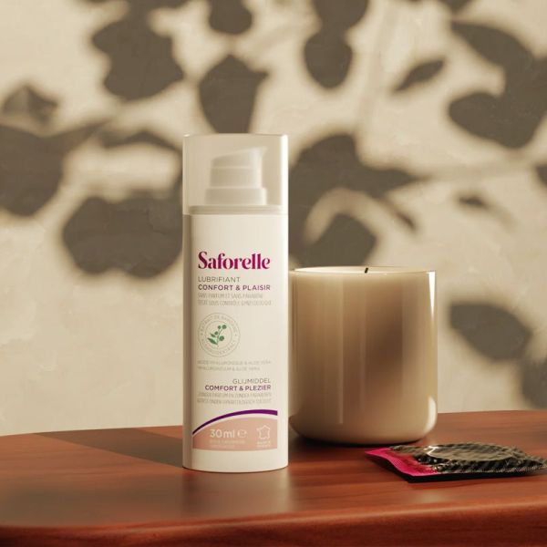 Saforelle Lubrifiant Confort & Plaisir à l'extrait de bardane & acide prébiotique (30 ml)