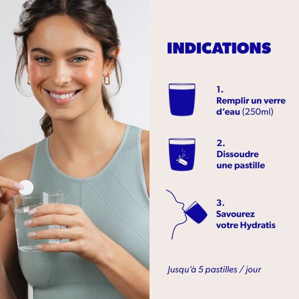 Hydratis Pastilles Effervescentes Hydratation Goût Cherry édition limitée (x20)