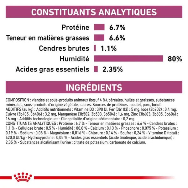 Renal with beef Aliment diététique complet pour chats adultes (12 x 85 g)