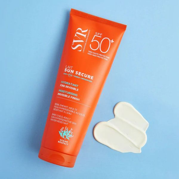 SVR Sun Secure Lait SPF50+ biodégradable, hydratant (100 ml)