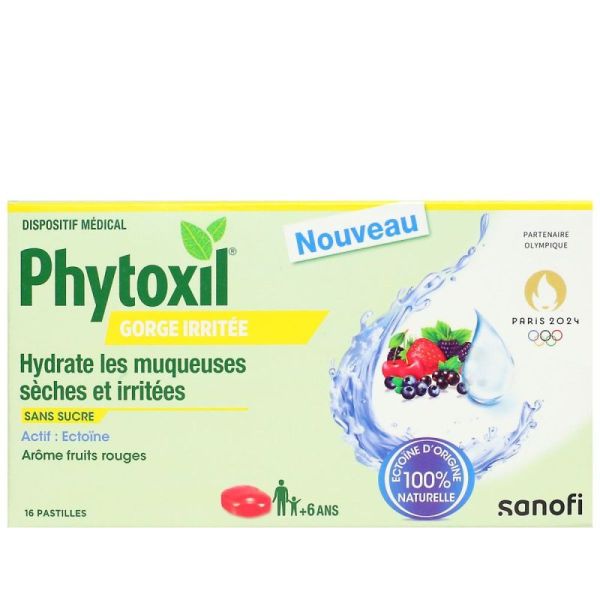 Phytoxil Pastilles Gorge Irritée Arôme Fruits Rouges (x16)