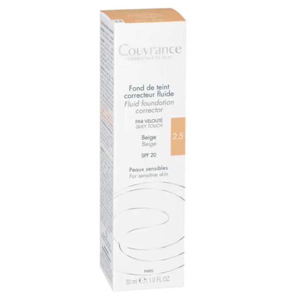 Avène Couvrance Fond de teint correcteur fluide teinte Beige 2.5 (30 ml)