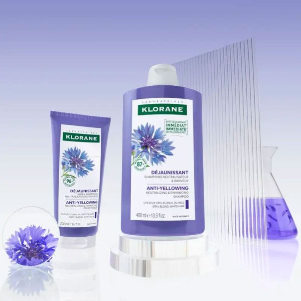 Après-shampoing déjaunissant neutralisateur et raviveur à la Centaurée Bio (200 ml)