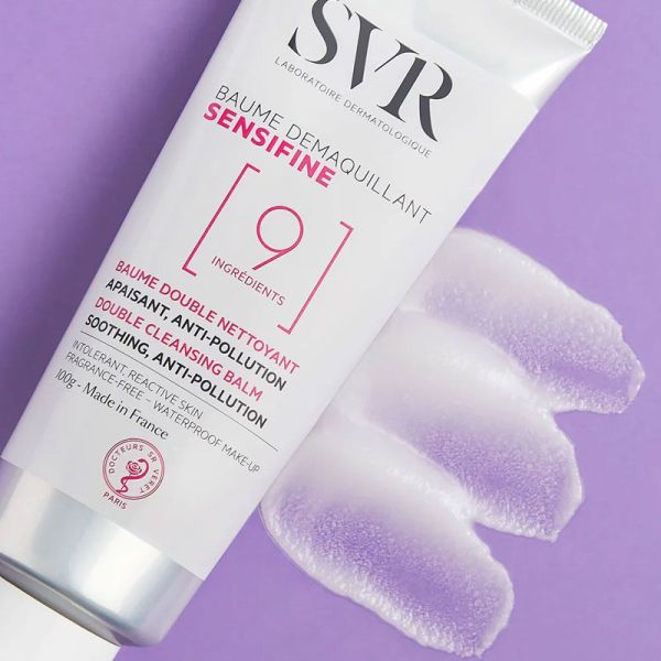 Sensifine Baume Démaquillant double nettoyant apaisant, anti-pollution (100 g)