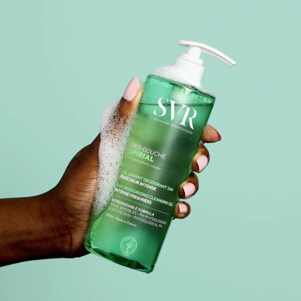 SVR Spirial Déo-Douche Gel lavant déodorant 24h fraîcheur intense (400 ml)