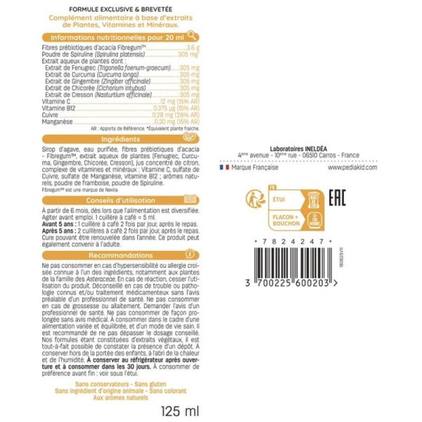 Pediakid Appetit - Tonus Sirop 125ml