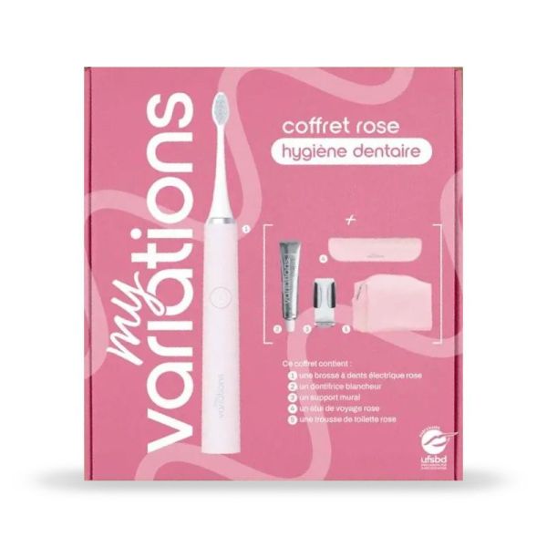 My Variations Coffret 2025 brosse à dents électrique sonique rose