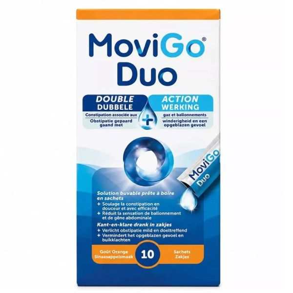 Norgine MoviGo Duo gaz et constipation (x10)