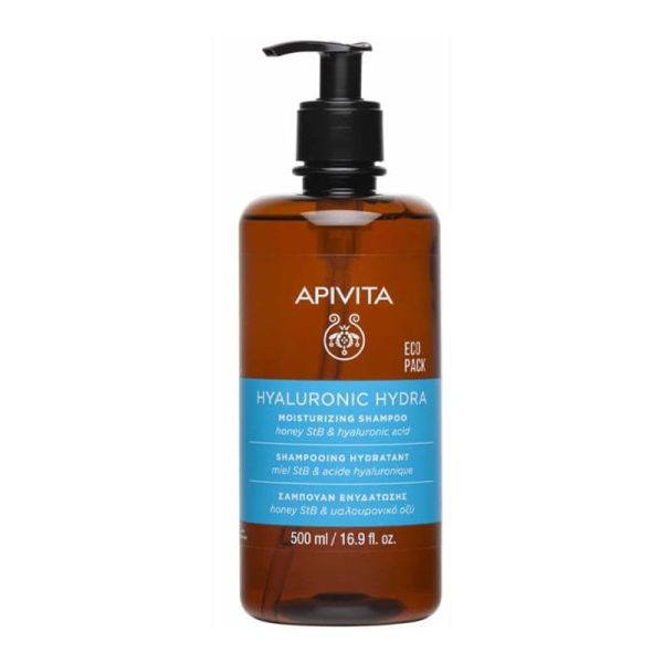 Apivita Hyaluronic Hydra shampooing hydratant Eco-pack (500 ml)