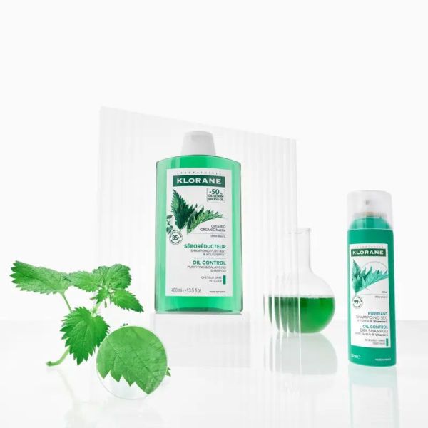 Klorane Shampoing sec purifiant à l'Ortie et Vitamine E (50 ml)