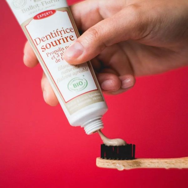 Ballotot-Flurin Dentifrice Sourire Bio à la propolis noire & 3 plantes de terroir (50 ml)