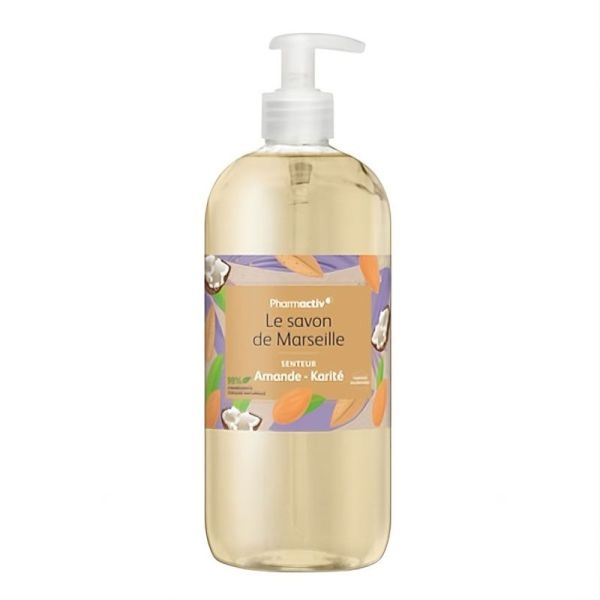 Pharmactiv Savon de Marseille Amande-Karité (1 L)
