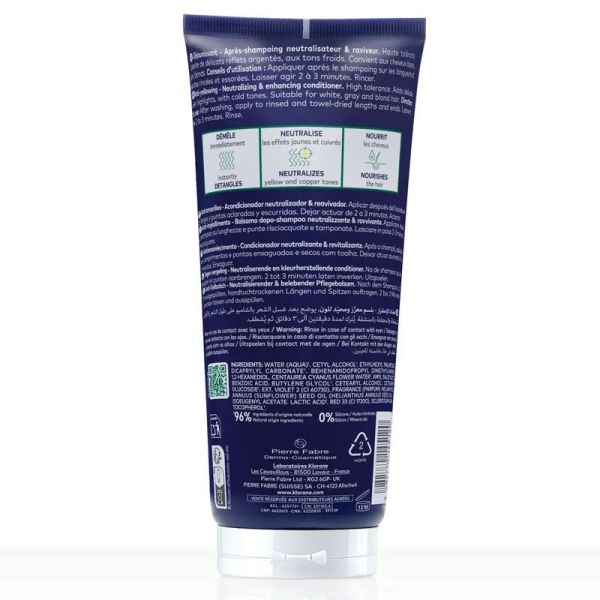 Après-shampoing déjaunissant neutralisateur et raviveur à la Centaurée Bio (200 ml)