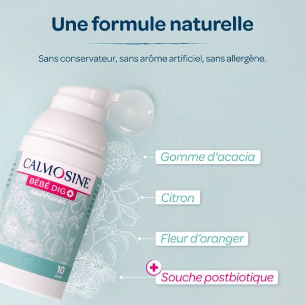 Calmosine Bébé Dig+ gel inconforts digestifs et pleurs du nourrisson (30 ml)