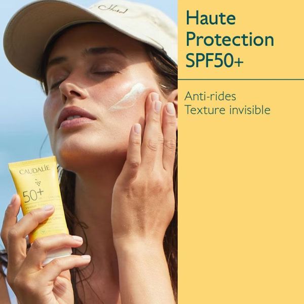 Vinosun Protect Creme Solaire très haute protection SPF50+ invisible, anti-rides (50 ml)