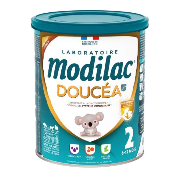 Modilac Doucéa Lf+ 2 lait de suite 2e âge enrichi en Lactoferrine 6-12 mois (820 g)