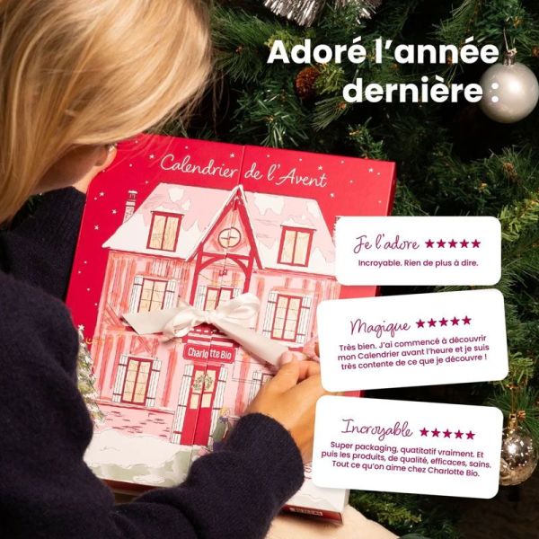 Charlotte Bio Calendrier de l'Avent 2026 Maison de Noël édition limitée