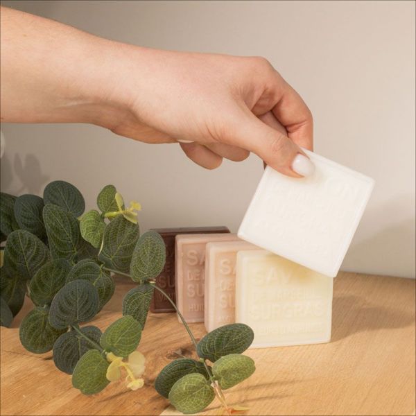 Savon de Marseille solide surgras corps & mains Vanille des Îles (100 g)