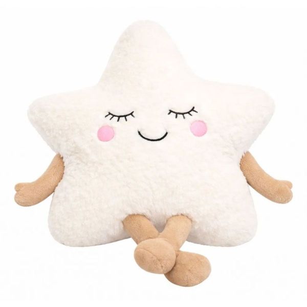 Pelucho Bouillotte sèche déhoussable peluche Étoile aux grains de blé et fleurs de lavande