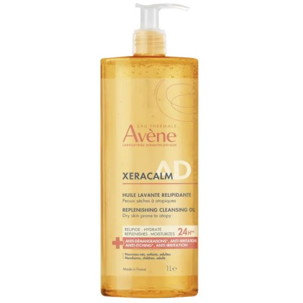 Avène Xeracalm AD Huile Lavante Relipidante peaux sèches à atopiques (1 L)