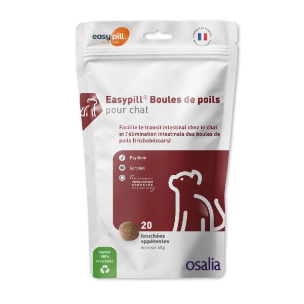 Easypill Boules de poil pour chats (20 bouchées)