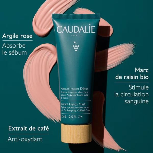 Caudalie Masque Instant Détox nettoie et purifie (75 ml)