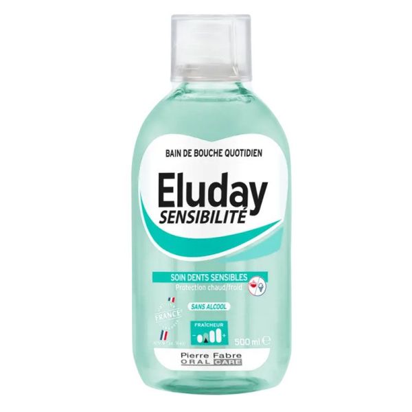 Eluday Sensibilite Bain de bouche quotidien dents sensibles (500 ml)