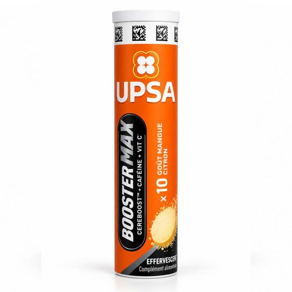 UPSA Booster Max énergie intense, concentration et mémoire (20 comprimés)