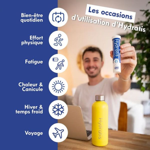 Hydratis Pastilles Electrolytes Hydratantes saveur Pomme Cannelle - Chaud (x20)