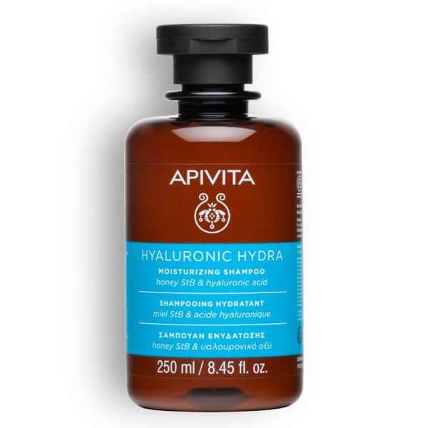 Apivita Hyaluronic Hydra Shampoing Hydratant au miel StB & acide hyaluronique (250 ml)