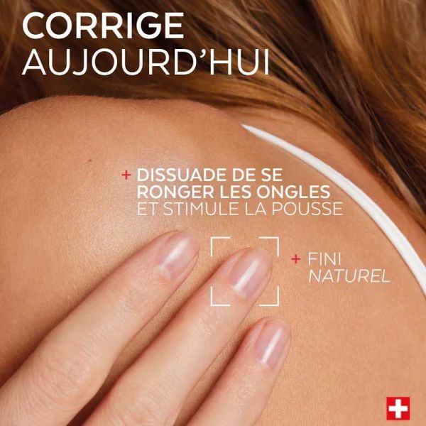 Poderm Professionnal Nail Corrector Vernis Amer aux protéines de pois, anti-rongement (8 ml)