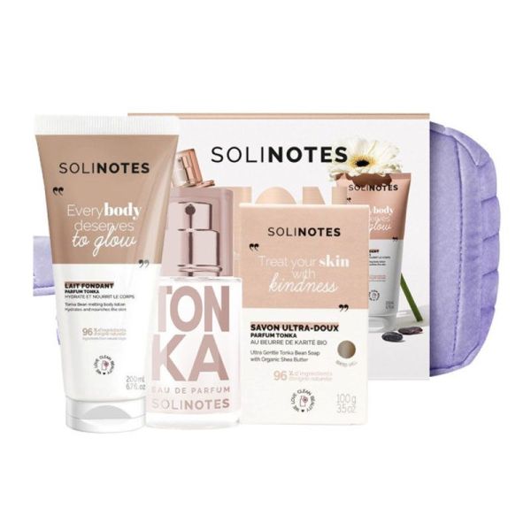 Solinotes Trousse Beauté Parfumée Tonka (Parfum 50 ml + Savon 100 g + Lait fondant 200 ml)