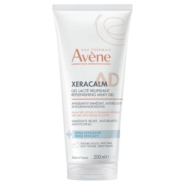 Xeracalm AD Gel Lacté Relipidant apaisant, anti-rechute, anti-démangeaisons (200 ml)