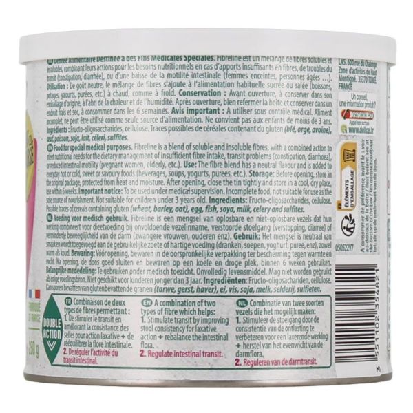 Fibreline Transit poudre 100% végétale double action, goût neutre (250 g)