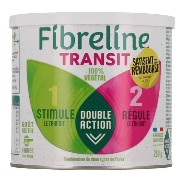 Fibreline Transit poudre 100% végétale double action, goût neutre (250 g)