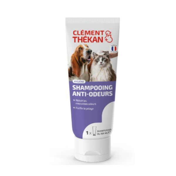 Clement Thékan Shampooing Anti-Odeurs Chiens Chats (200ml)