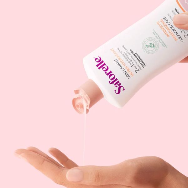 Saforelle Soin Lavant Ultra Hydratant 2-en-1 à l'extrait de bardane (100 ml)