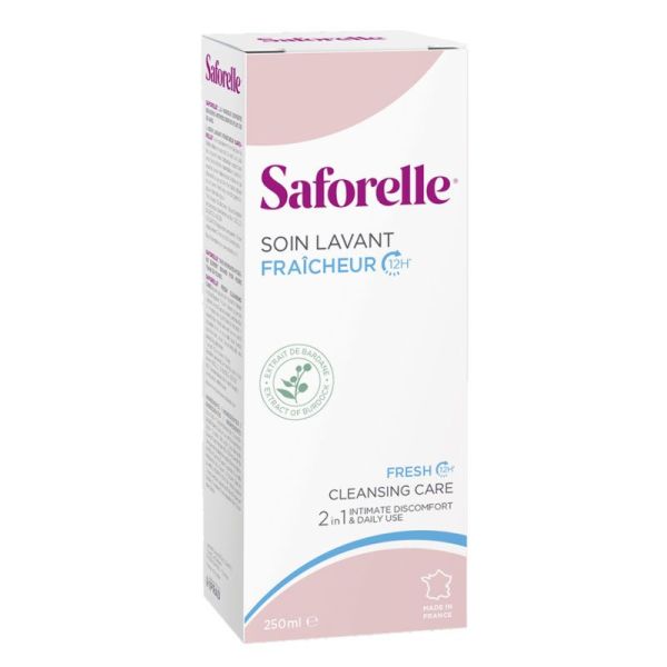 Saforelle Soin Lavant Fraîcheur 2-en-1 inconfort intime & quotidien (250 ml)