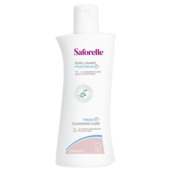 Saforelle Soin Lavant Fraîcheur 2-en-1 inconfort intime & quotidien (250 ml)