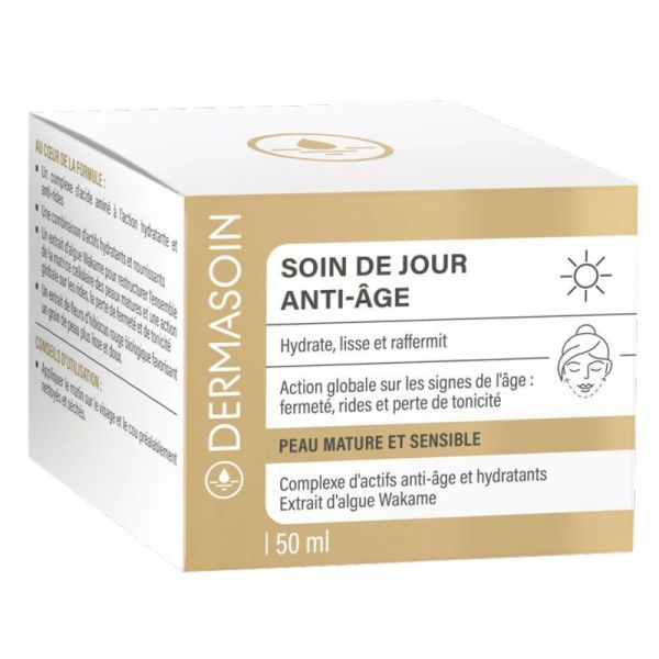 Pharmactiv Dermasoin Soin de Jour Anti-Âge hyrate lisse et raffermit (50 ml)