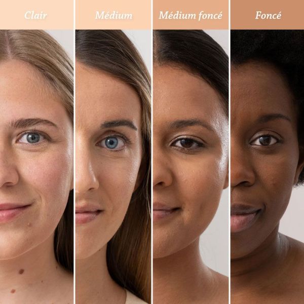 La Rosée Recharge Poudre Compacte Soin à l'abricot Bio Teinte 03 Medium Foncé (8 g)