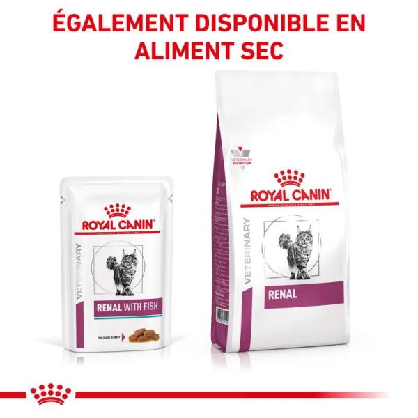 Renal with fish émincés en sauce au poisson pour chats (12 x 85 g)