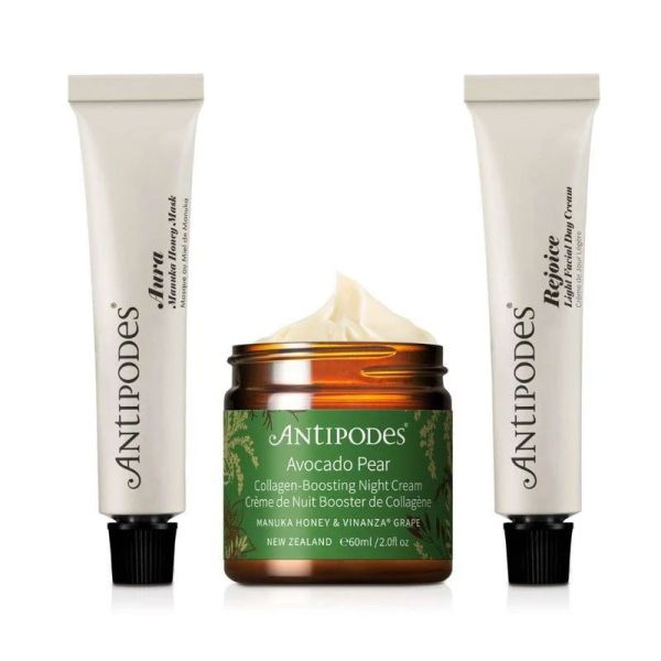 Antipodes Coffret Collagen Boost (crème de jour, crème de nuit, masque)