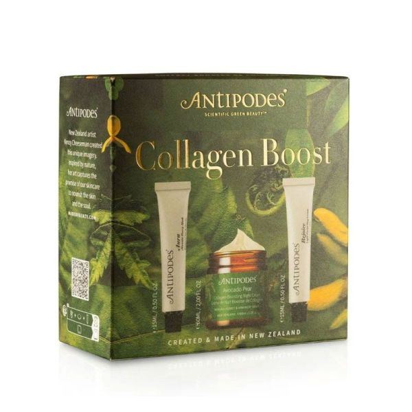 Antipodes Coffret Collagen Boost (crème de jour, crème de nuit, masque)