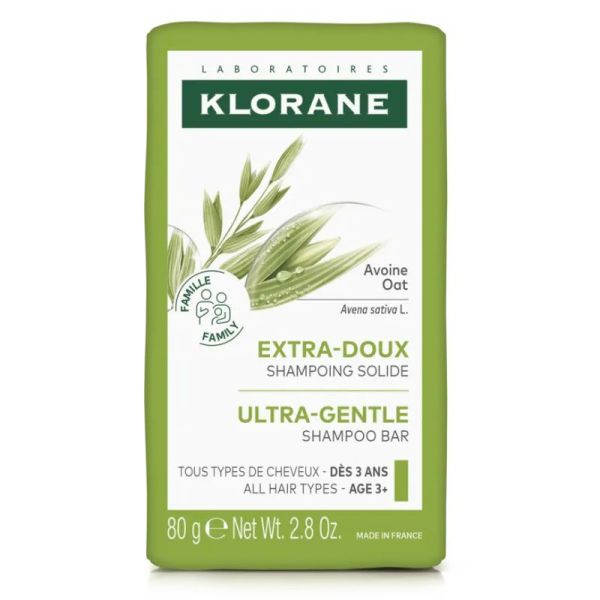 Klorane Shampoing solide extra-doux à l'Avoine (80 g)