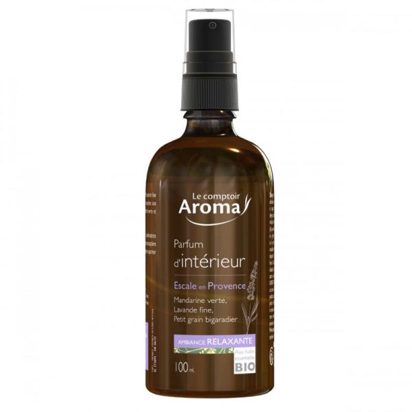 Parfum d'Intérieur Escale en Provence aux huiles essentielles bio (100 ml)