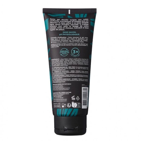 MKL Green Nature Men Gel-douche surgras Tonic (200 ml)