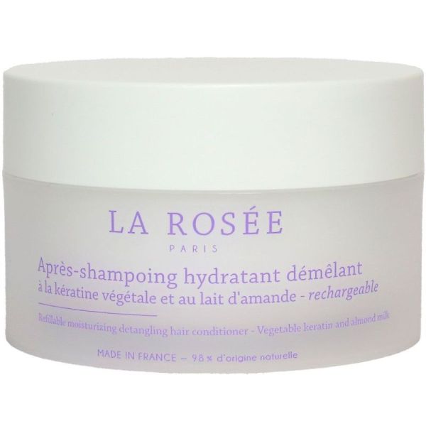 La Rosée Après-Shampoing hydratant démêlant kératine végétale & lait d'amande rechargeable (200 g)